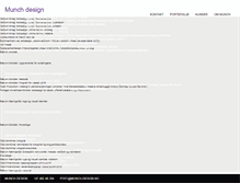 Tablet Screenshot of munch-design.no